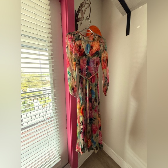 Sundance Multicolor Sheer Dress - Picture 4 of 10